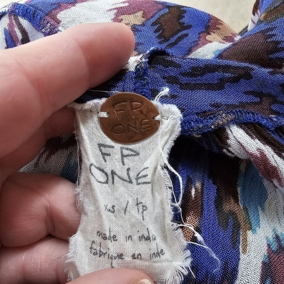 Free People Monarch Cold Shoulder Trapeze Mini Dress in XS - Picture 8 of 9